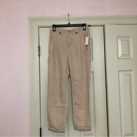 Anthropologie Straight Utility Pants‎ Cargo Straight Leg Size 26 NWT - Picture 1 of 9